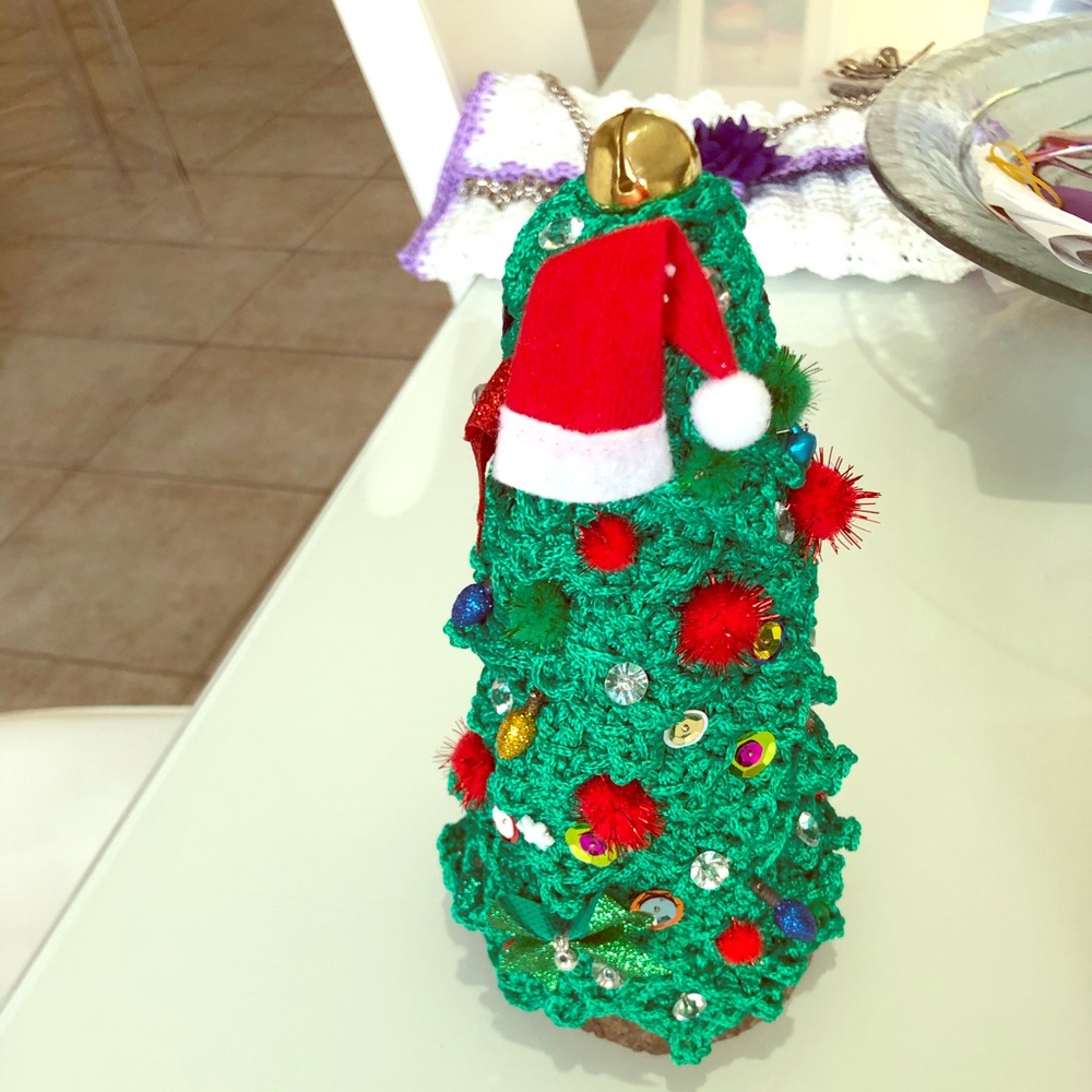Handmade crochet Christmas tree